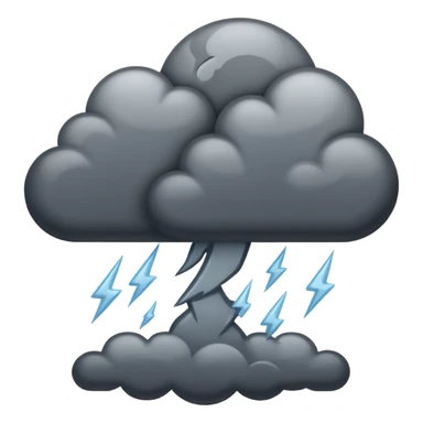thunder storm sticker