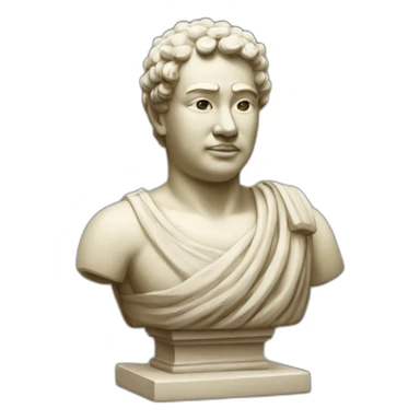 Eastern statue schwing gum sticker