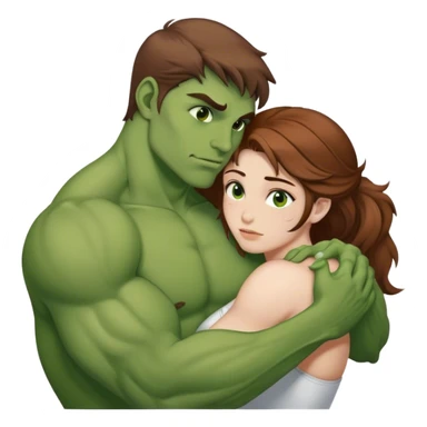 Hulk in love girl sticker