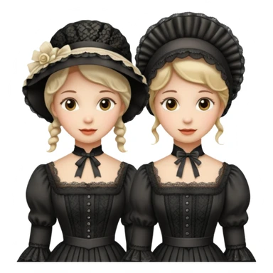 Victorian ladies  sticker