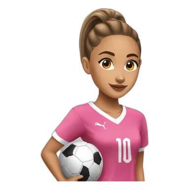 ariana grande as a soccer player sticker