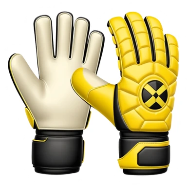 Soccer goalkeeper glove with padding and finger protection sticker