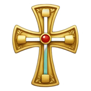 protestant Cross & Ribbon sticker