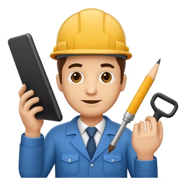 man architect sticker