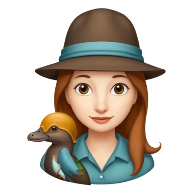 woman with platypus sticker