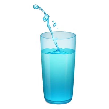 Vaso con agua sticker