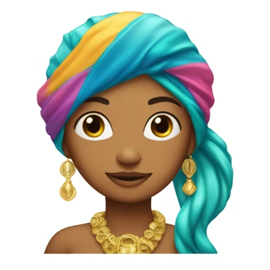 Sirena con turbante sticker
