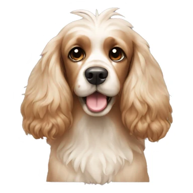 Cocker spaniel with a Mohawk  sticker