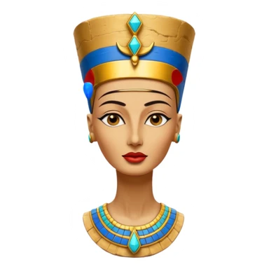 Bust of Nefertiti, no face sticker