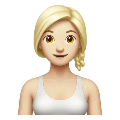 yoga pale woman sticker