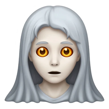 dead hair gost sticker