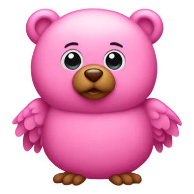 Pink Birdie bear sticker