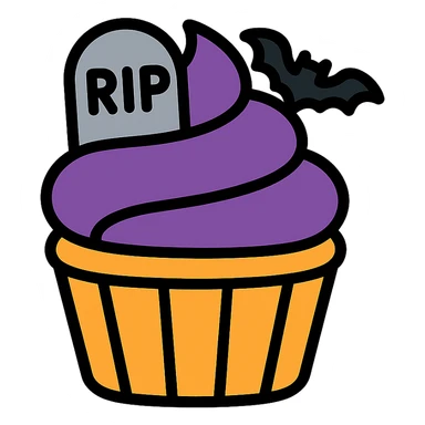 gothic cupcake sticker