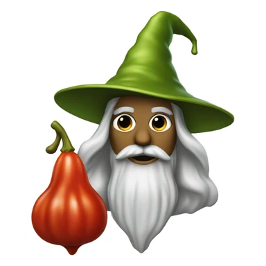 a pimento from an olive that is a wizard sticker
