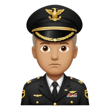 An American general in full uniform sticker