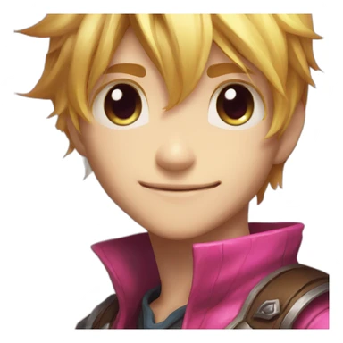 Ezreal league of legends pink sticker