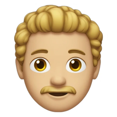 Henry the 8th round face sticker