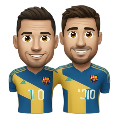 Ronaldo and Messi  sticker