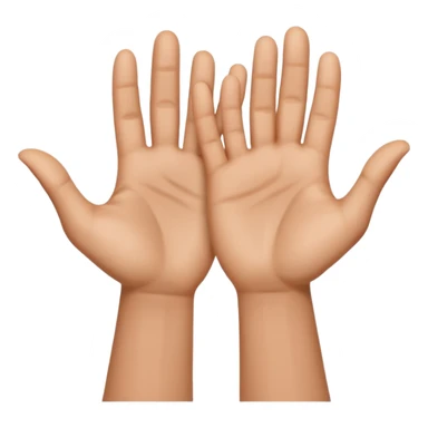 hands held up sticker