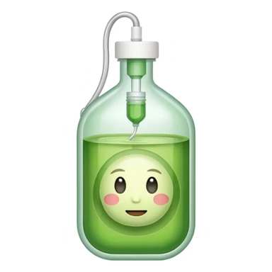 Matcha in iv bag sticker