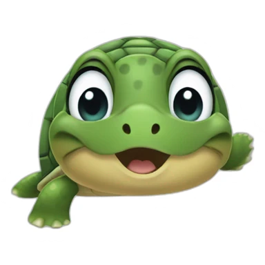 Turtle that is mewing sticker