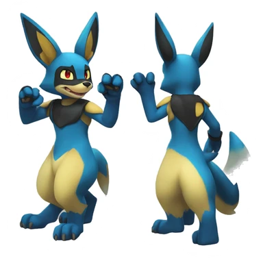 Lucario-Umbreon full body sticker