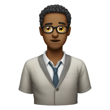 Nerd in messed up situation  sticker