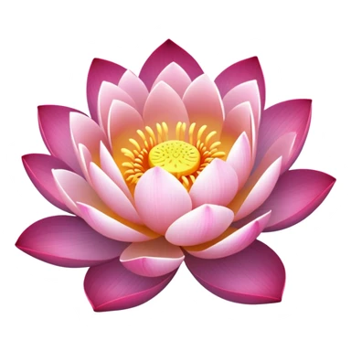 Flor de loto multicolor sticker