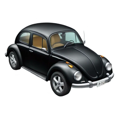 Black car Beetle  sticker
