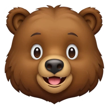 emoji bear grizzly sticker