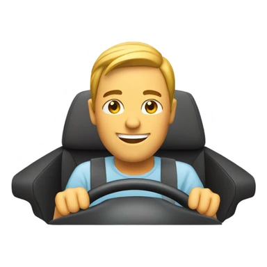 driving safe smiling sticker