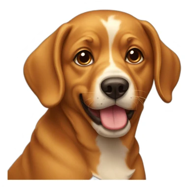 caramel dog sticker