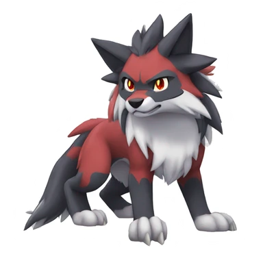  Incineroar Zoroark Lycanroc Fakemon sticker