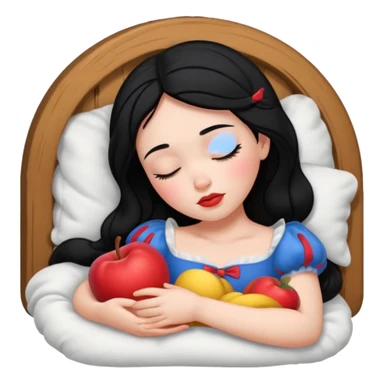 Sleeping Snow White sticker