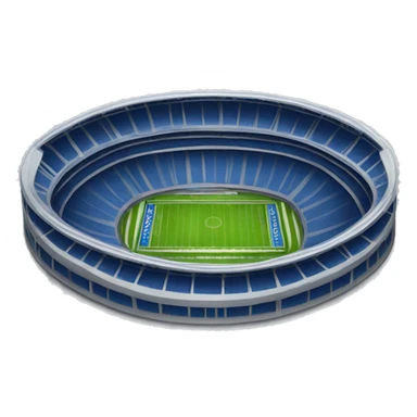 silver and dark blue stadium  sticker