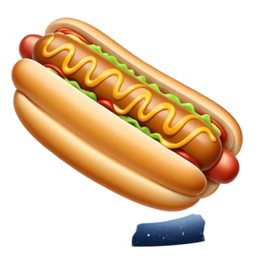 hotdog in outer space  sticker