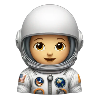 baby astronaut sticker