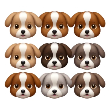 Cagnolini piccoli con vestiti di maglia sticker