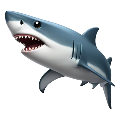 shark with a tophat sticker