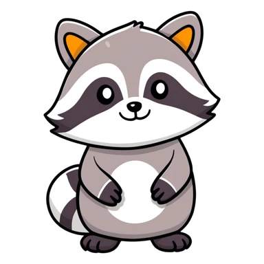 Raccoon sticker
