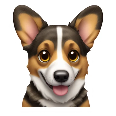 Brindle Welsh corgi sticker