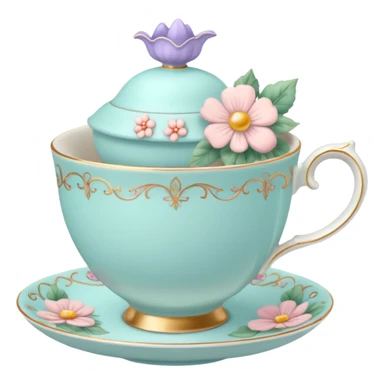 Madeleine Hatter inspired teacup sticker