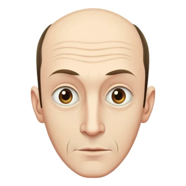 Tall oafish man with receding hairline sticker