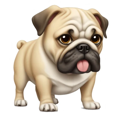 Bulldog and pug sticker