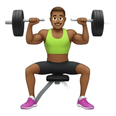 Training in the Gym sticker