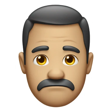 Person looking to the side in disgust sticker