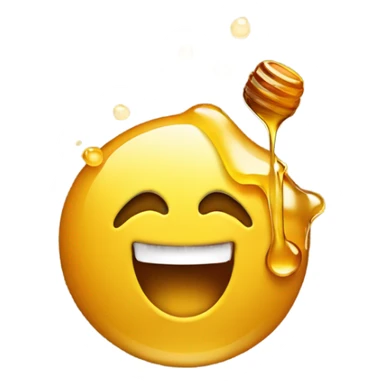 Smiley face throwing up honey sticker