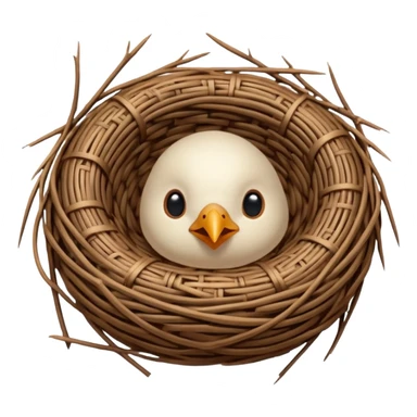 nest bird sticker