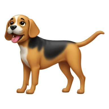 Dog farting  sticker