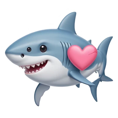 Tiburón enamorado sticker